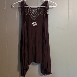 Mudd tank top cardigan